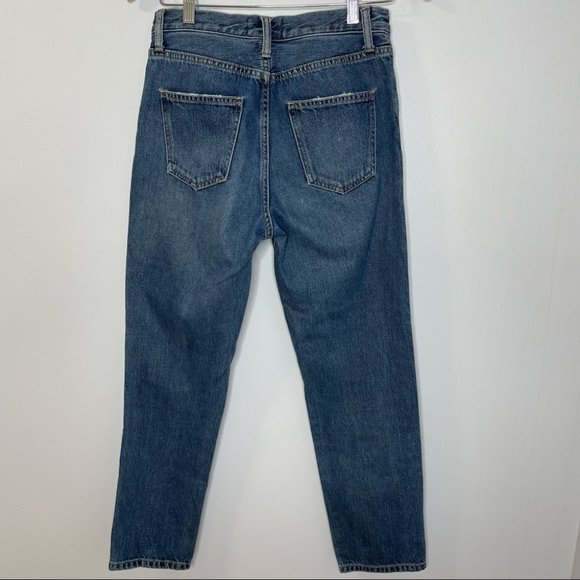 Current/Elliott The Vintage 1 Year Worn Rig Leg Cropped Jeans - Picture 4 of 8